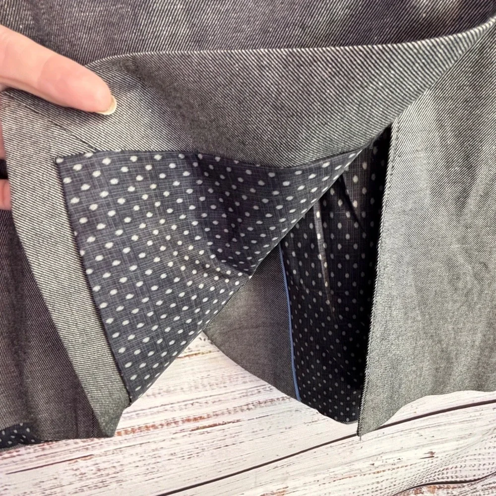 Modern Blazer MADE Cam Newton 42L Grey Cotton/Linen Sport Coat Minimalist Summer